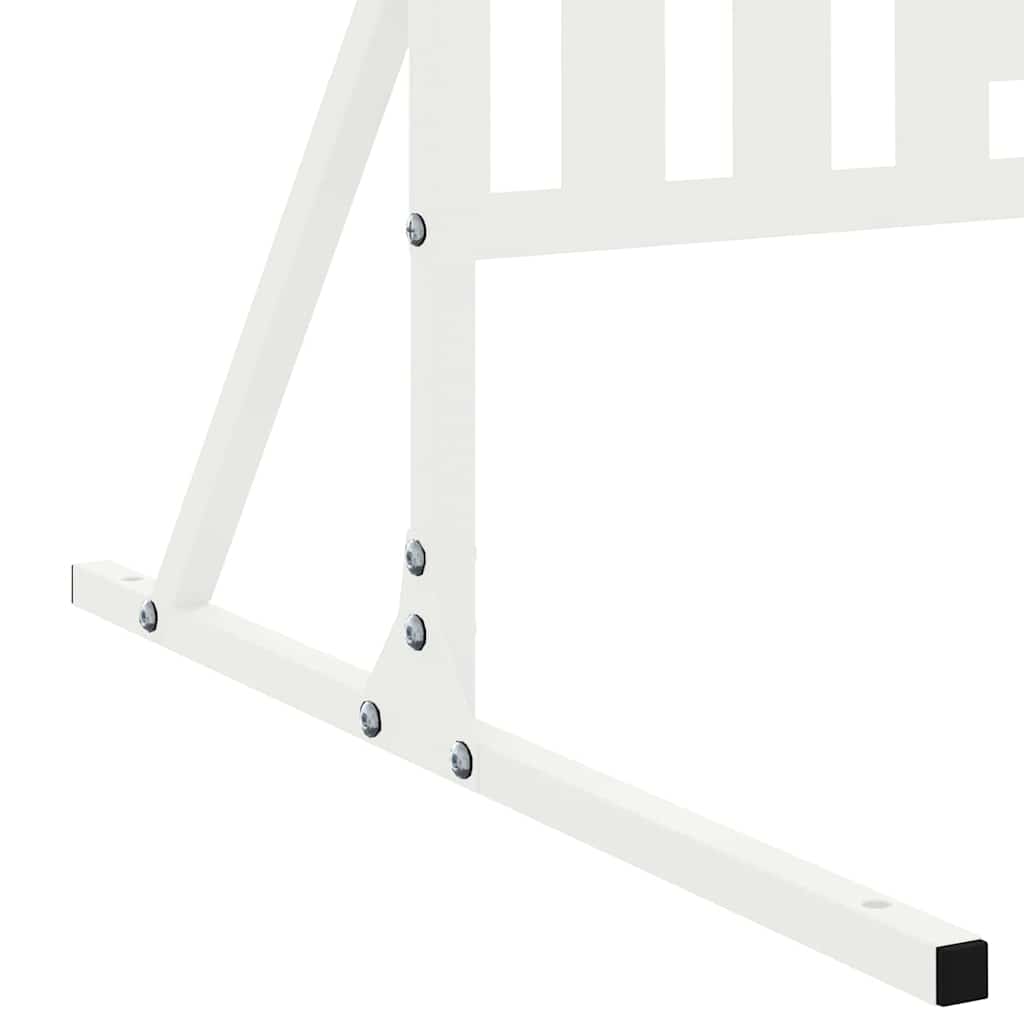 Sichtschutz 100 x 50 x 180 cm Stahl Weiß