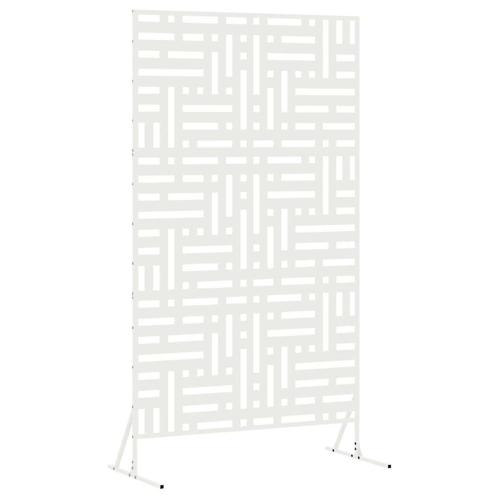 Sichtschutz 100 x 50 x 180 cm Stahl Weiß