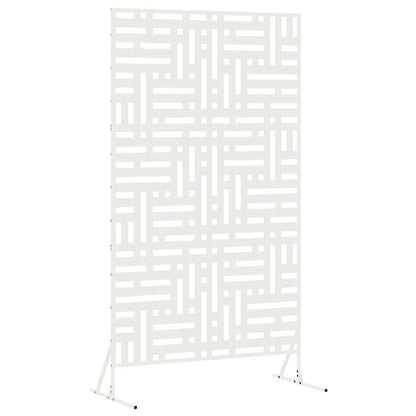 Sichtschutz 100 x 50 x 180 cm Stahl Weiß