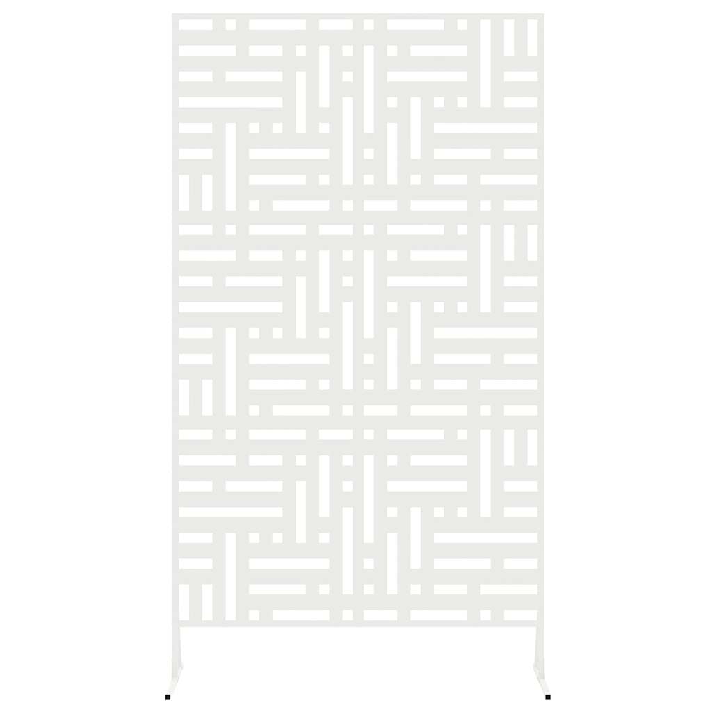 Sichtschutz 100 x 50 x 180 cm Stahl Weiß