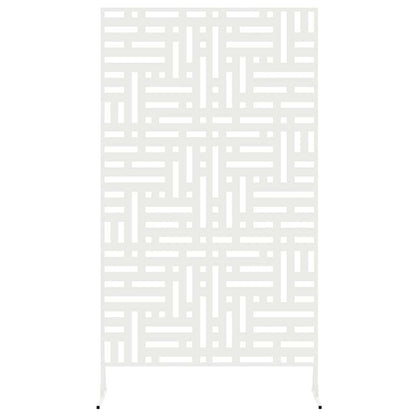 Sichtschutz 100 x 50 x 180 cm Stahl Weiß