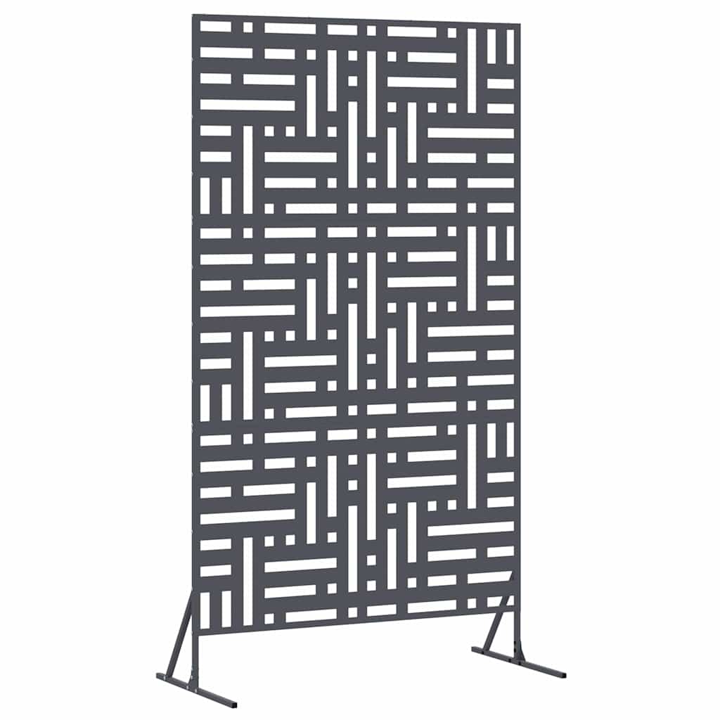 Sichtschutz 100 x 50 x 180 cm Stahl Anthrazit