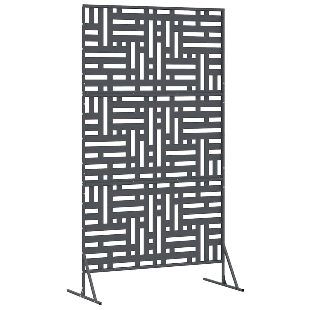 Sichtschutz 100 x 50 x 180 cm Stahl Anthrazit