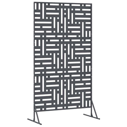Sichtschutz 100 x 50 x 180 cm Stahl Anthrazit