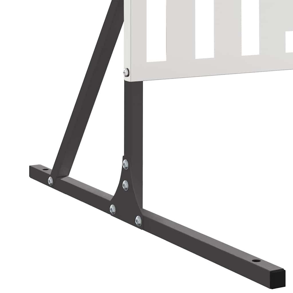 Sichtschutz 100 x 50 x 180 cm Edelstahl Silber