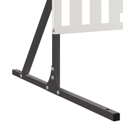 Sichtschutz 100 x 50 x 180 cm Edelstahl Silber