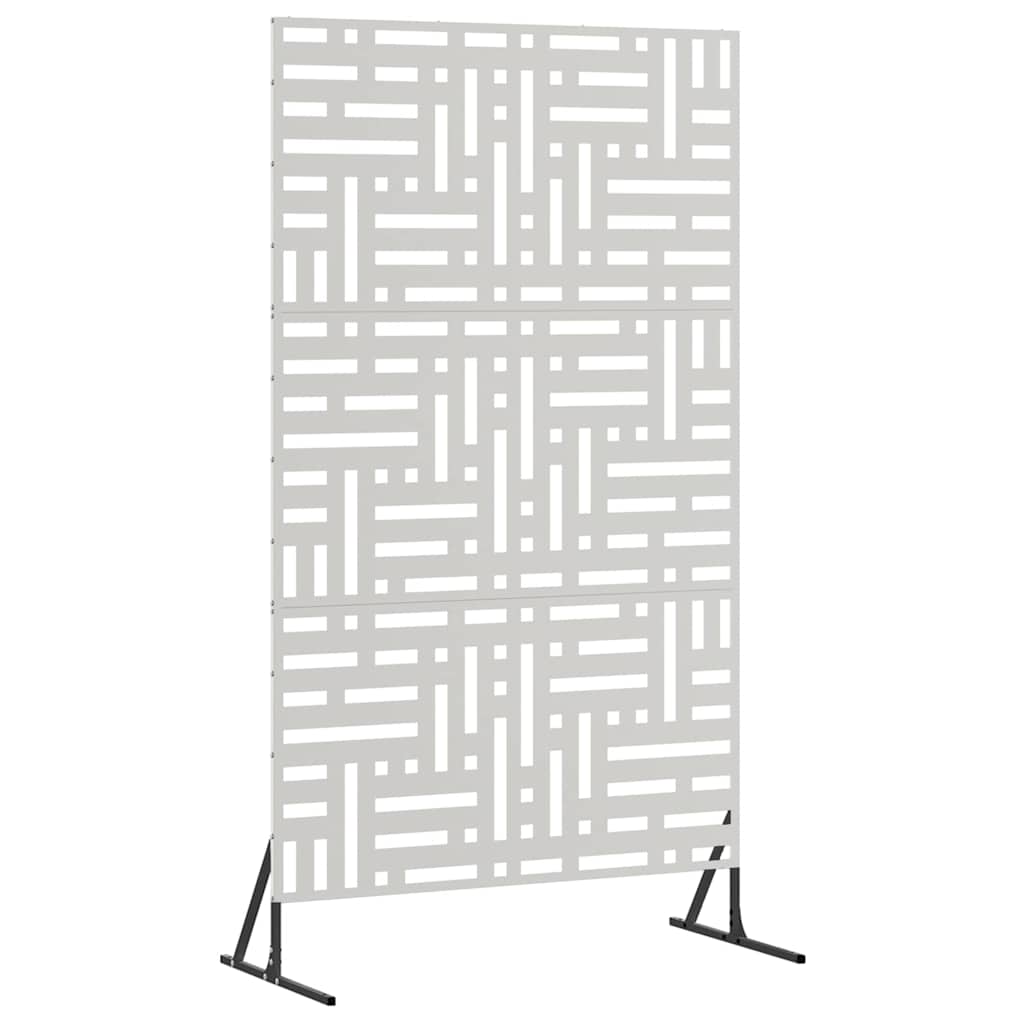 Sichtschutz 100 x 50 x 180 cm Edelstahl Silber