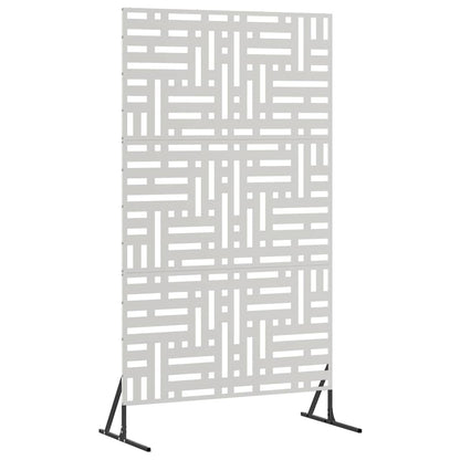 Sichtschutz 100 x 50 x 180 cm Edelstahl Silber