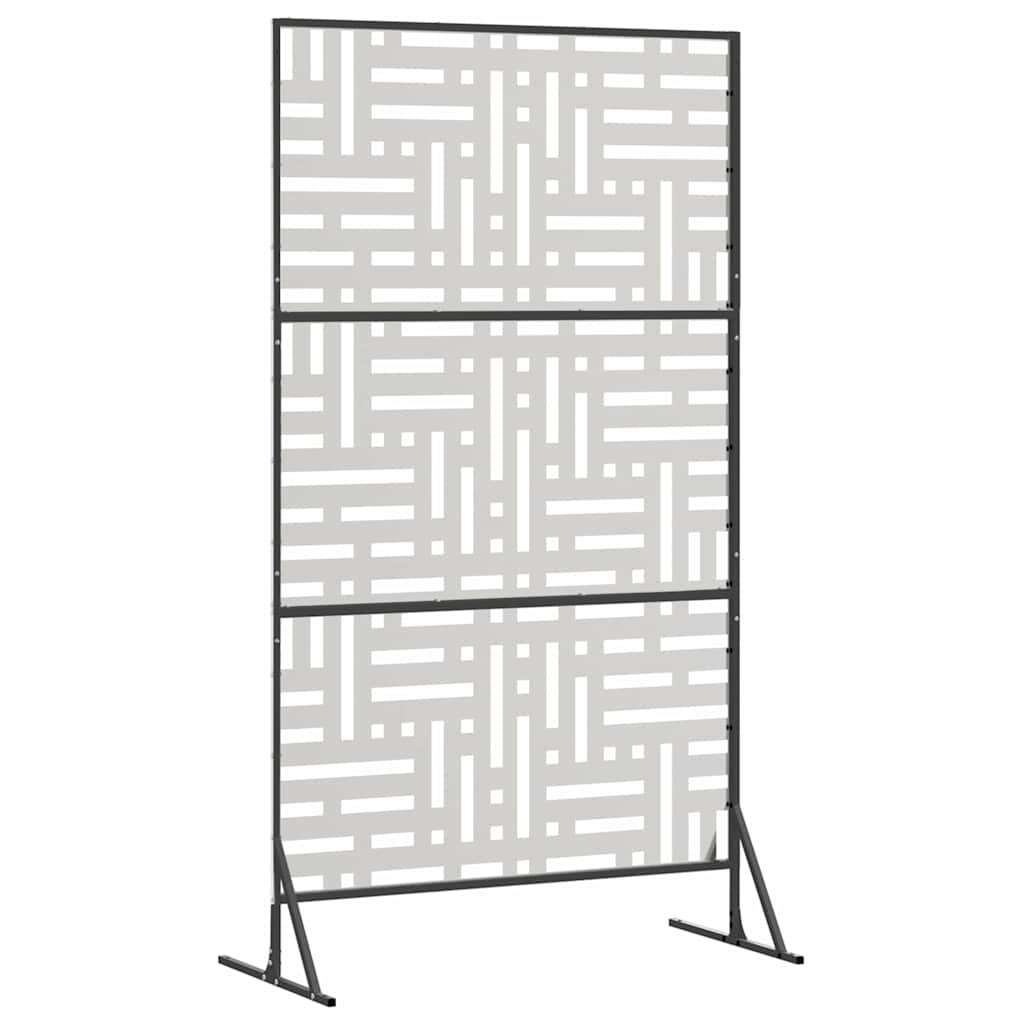 Sichtschutz 100 x 50 x 180 cm Edelstahl Silber