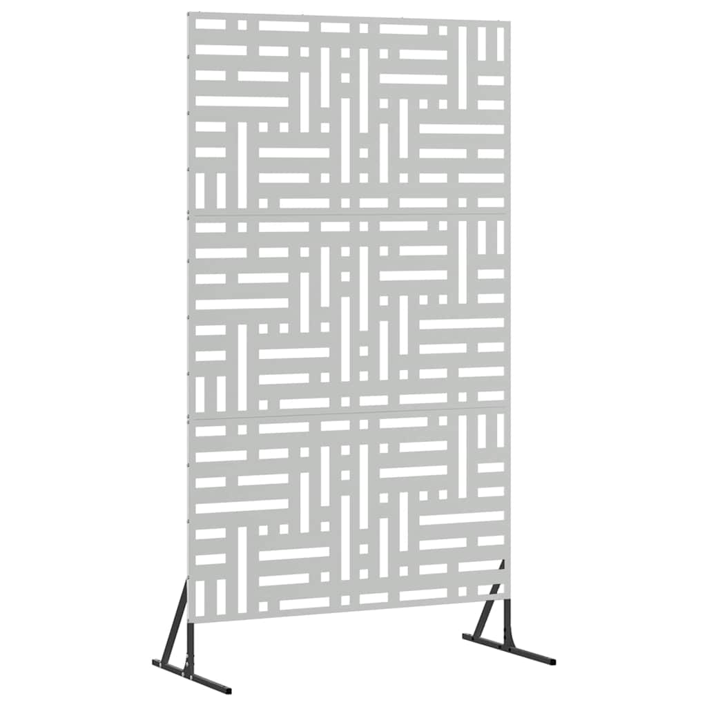 Sichtschutz 100 x 50 x 180 cm Verzinkter Stahl Silber