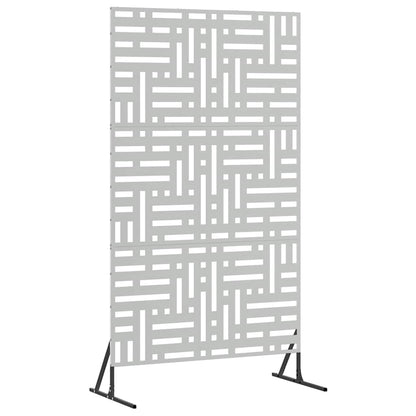 Sichtschutz 100 x 50 x 180 cm Verzinkter Stahl Silber