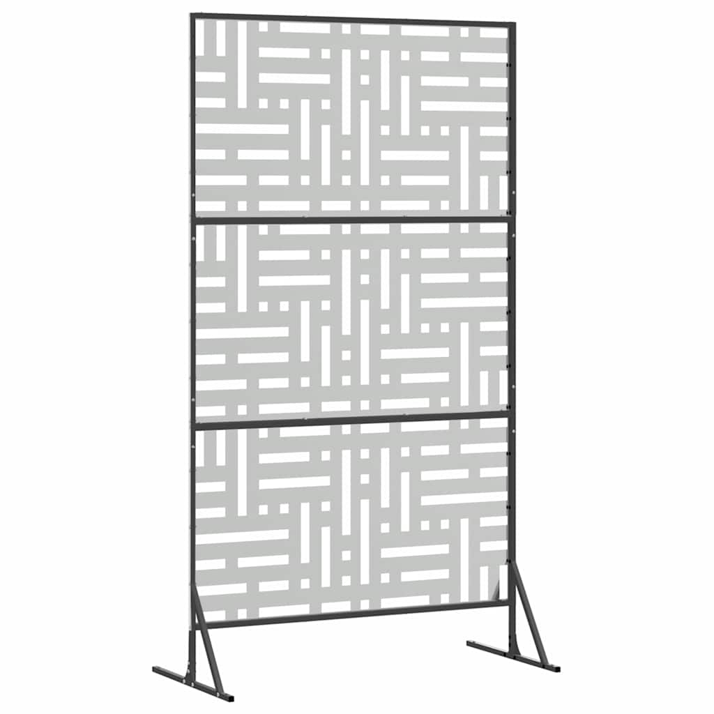 Sichtschutz 100 x 50 x 180 cm Verzinkter Stahl Silber