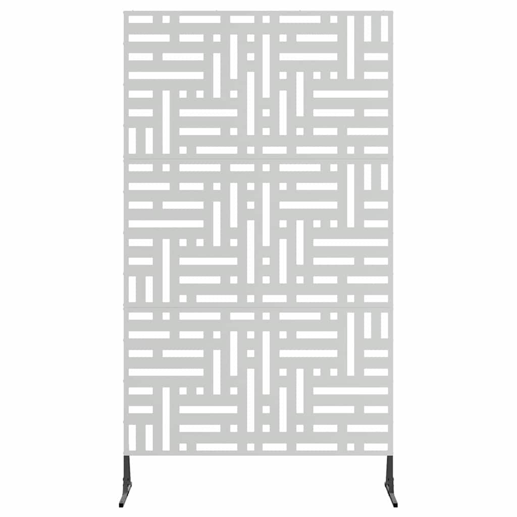 Sichtschutz 100 x 50 x 180 cm Verzinkter Stahl Silber