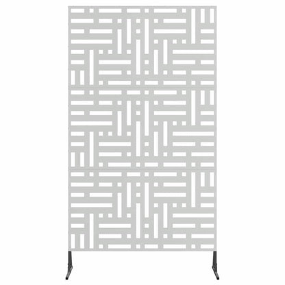 Sichtschutz 100 x 50 x 180 cm Verzinkter Stahl Silber