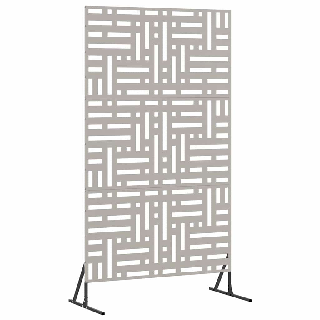 Sichtschutz 100 x 50 x 180 cm Wetterfeststahl Rostoptik