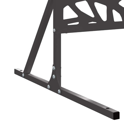 Sichtschutz 100 x 50 x 180 cm Stahl Schwarz