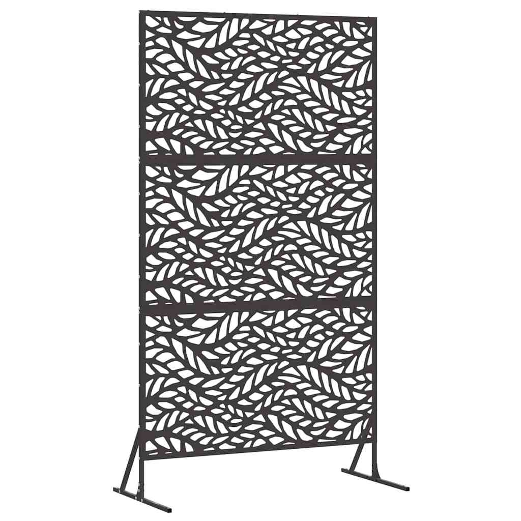 Sichtschutz 100 x 50 x 180 cm Stahl Schwarz