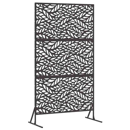 Sichtschutz 100 x 50 x 180 cm Stahl Schwarz
