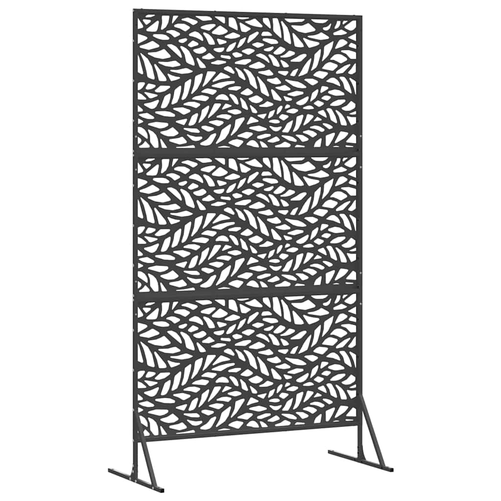 Sichtschutz 100 x 50 x 180 cm Stahl Schwarz