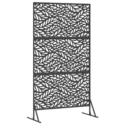 Sichtschutz 100 x 50 x 180 cm Stahl Schwarz