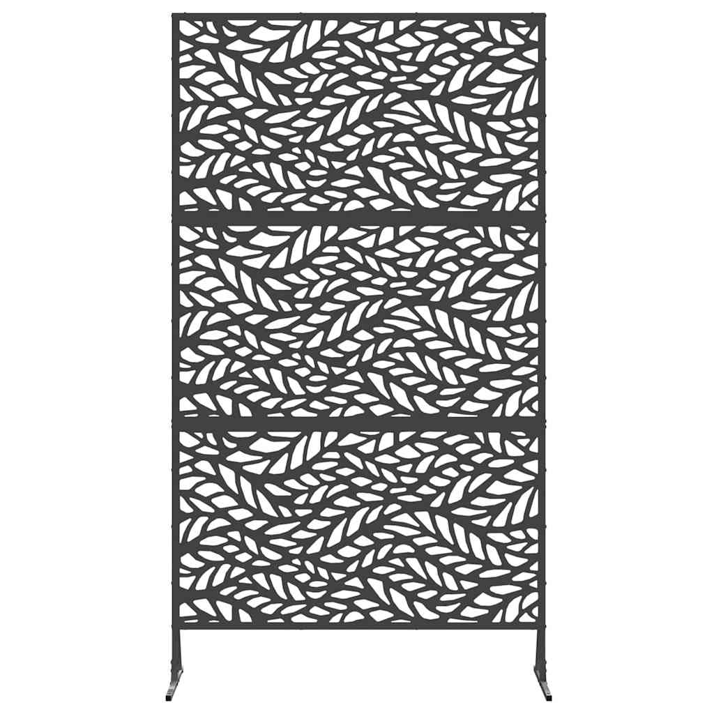 Sichtschutz 100 x 50 x 180 cm Stahl Schwarz