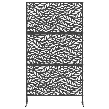 Sichtschutz 100 x 50 x 180 cm Stahl Schwarz