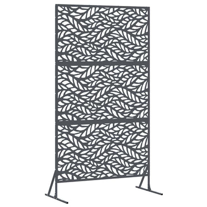 Sichtschutz 100 x 50 x 180 cm Stahl Anthrazit