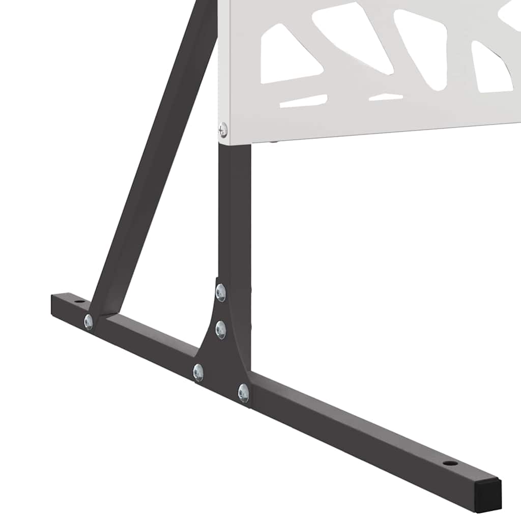 Sichtschutz 100 x 50 x 180 cm Edelstahl Silber