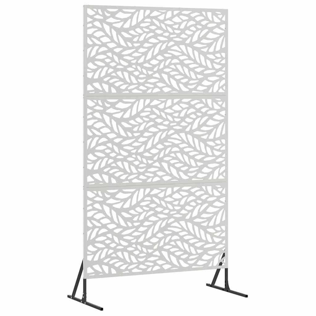 Sichtschutz 100 x 50 x 180 cm Edelstahl Silber