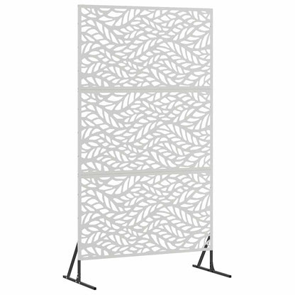 Sichtschutz 100 x 50 x 180 cm Edelstahl Silber