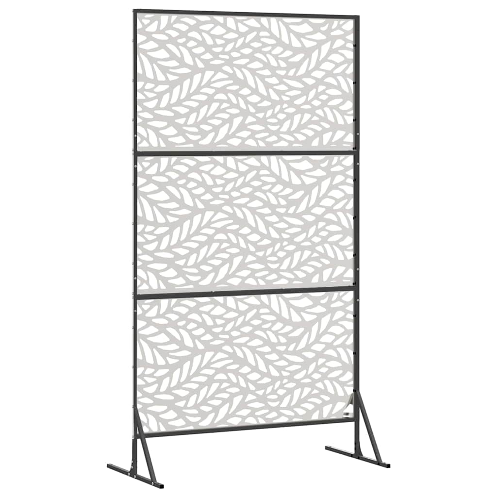 Sichtschutz 100 x 50 x 180 cm Edelstahl Silber