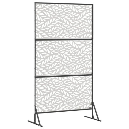 Sichtschutz 100 x 50 x 180 cm Edelstahl Silber