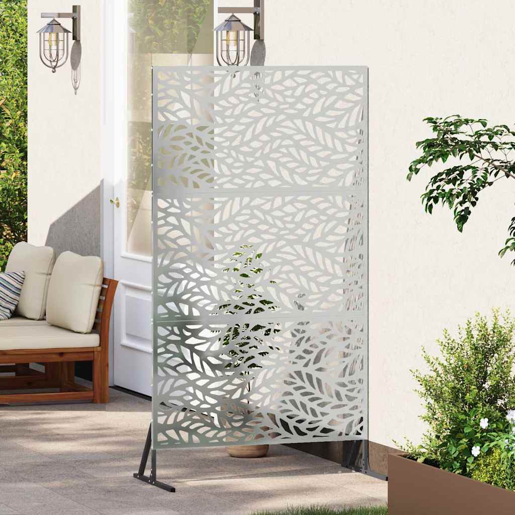 Sichtschutz 100 x 50 x 180 cm Verzinkter Stahl Silber