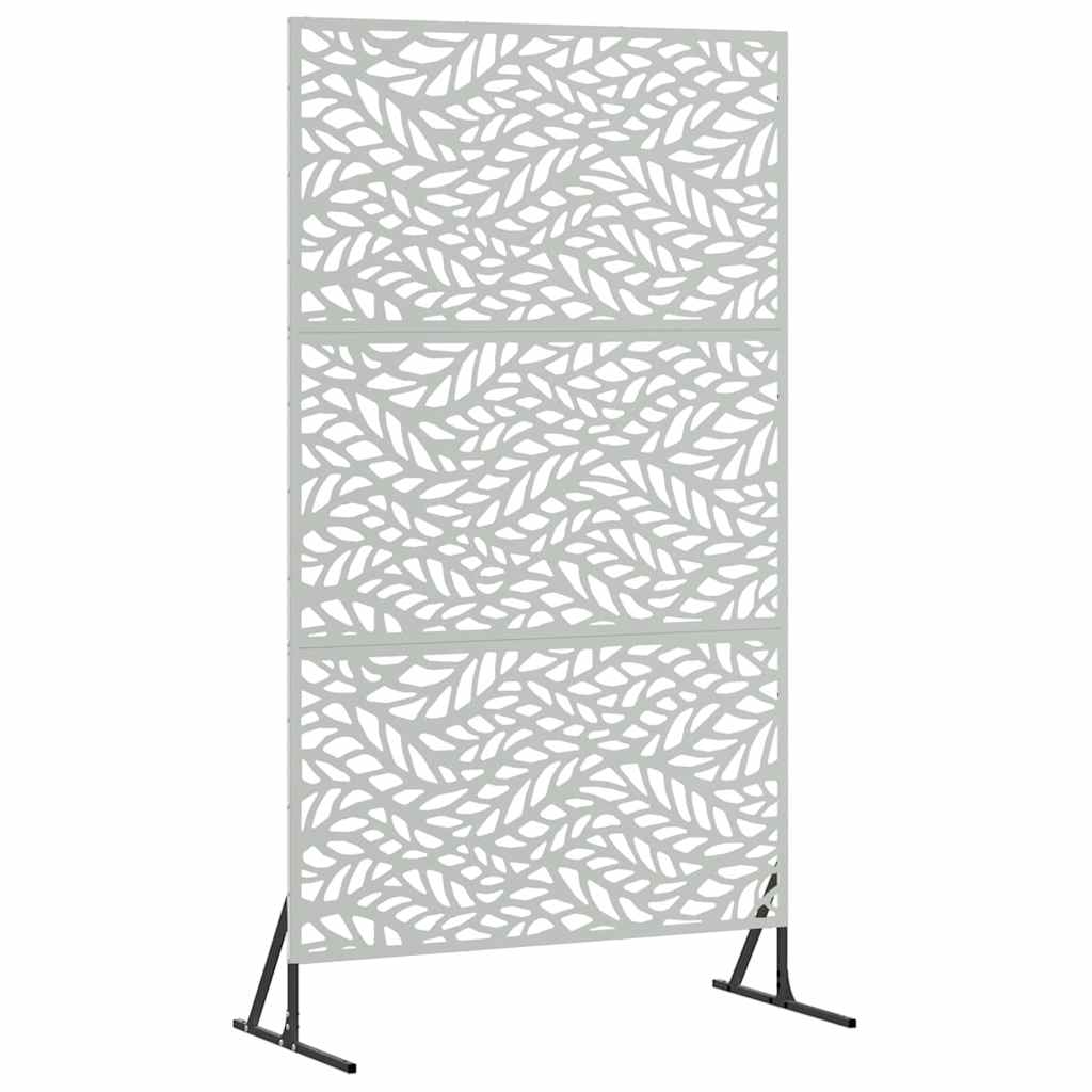 Sichtschutz 100 x 50 x 180 cm Verzinkter Stahl Silber