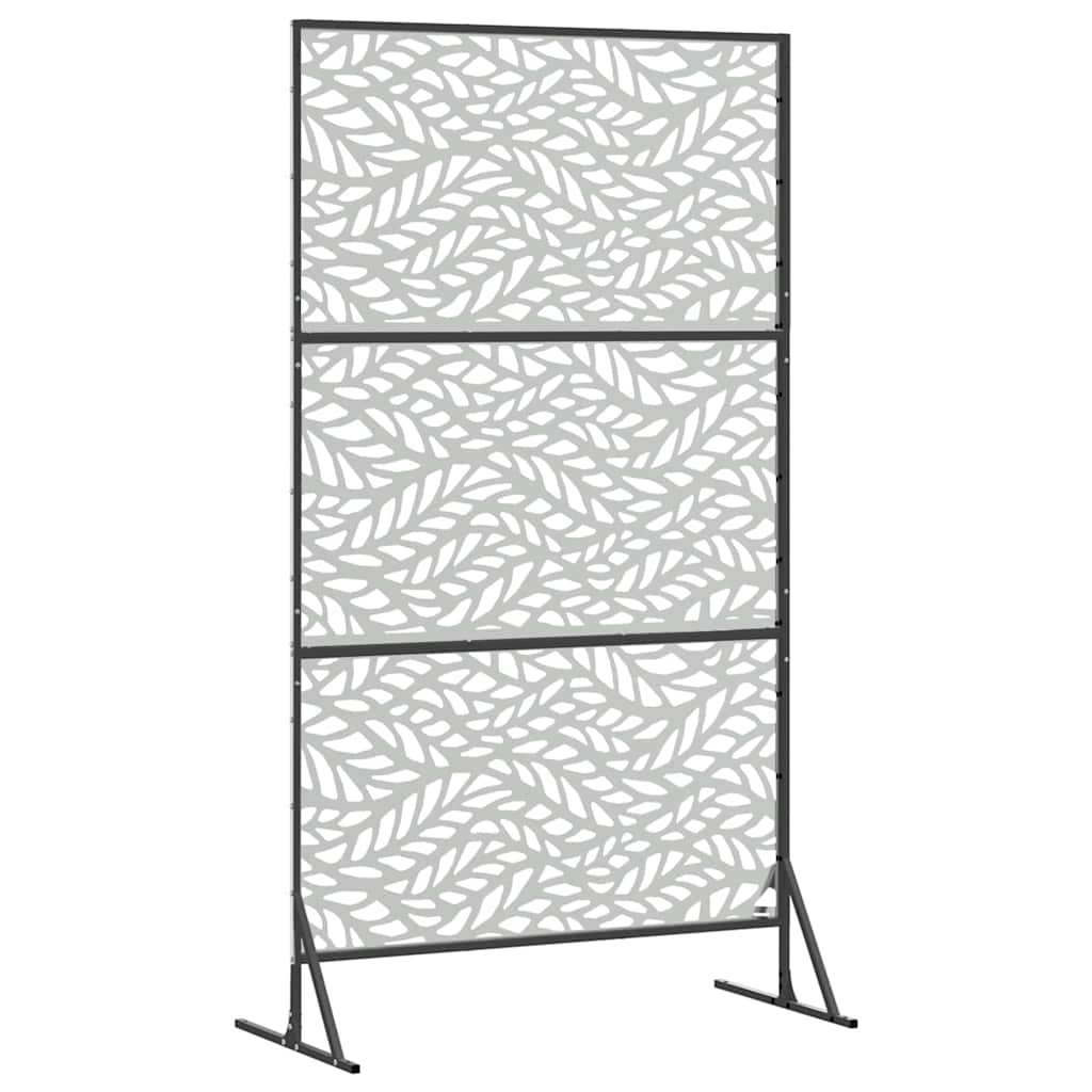 Sichtschutz 100 x 50 x 180 cm Verzinkter Stahl Silber