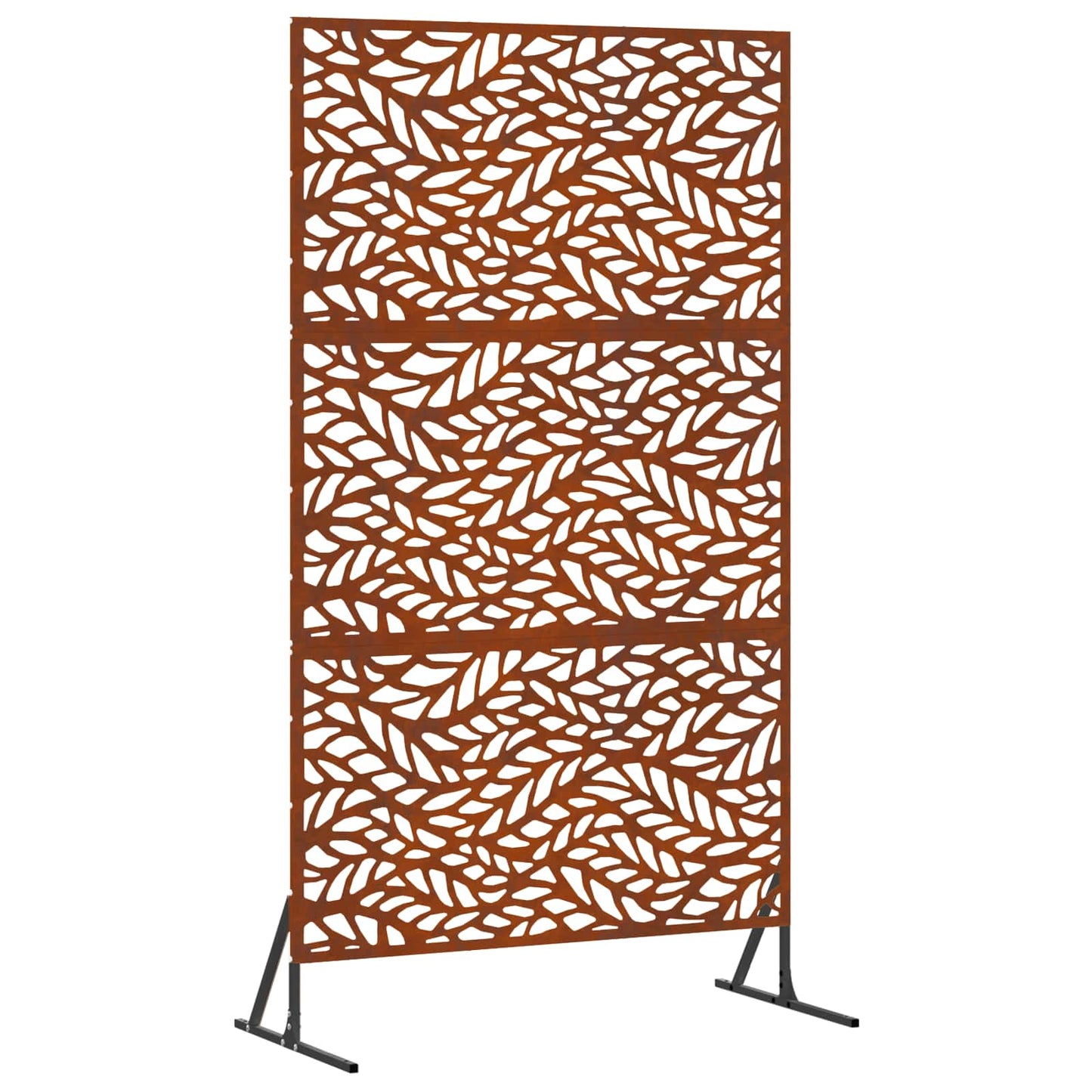 Sichtschutz 100 x 50 x 180 cm Wetterfeststahl Rostoptik
