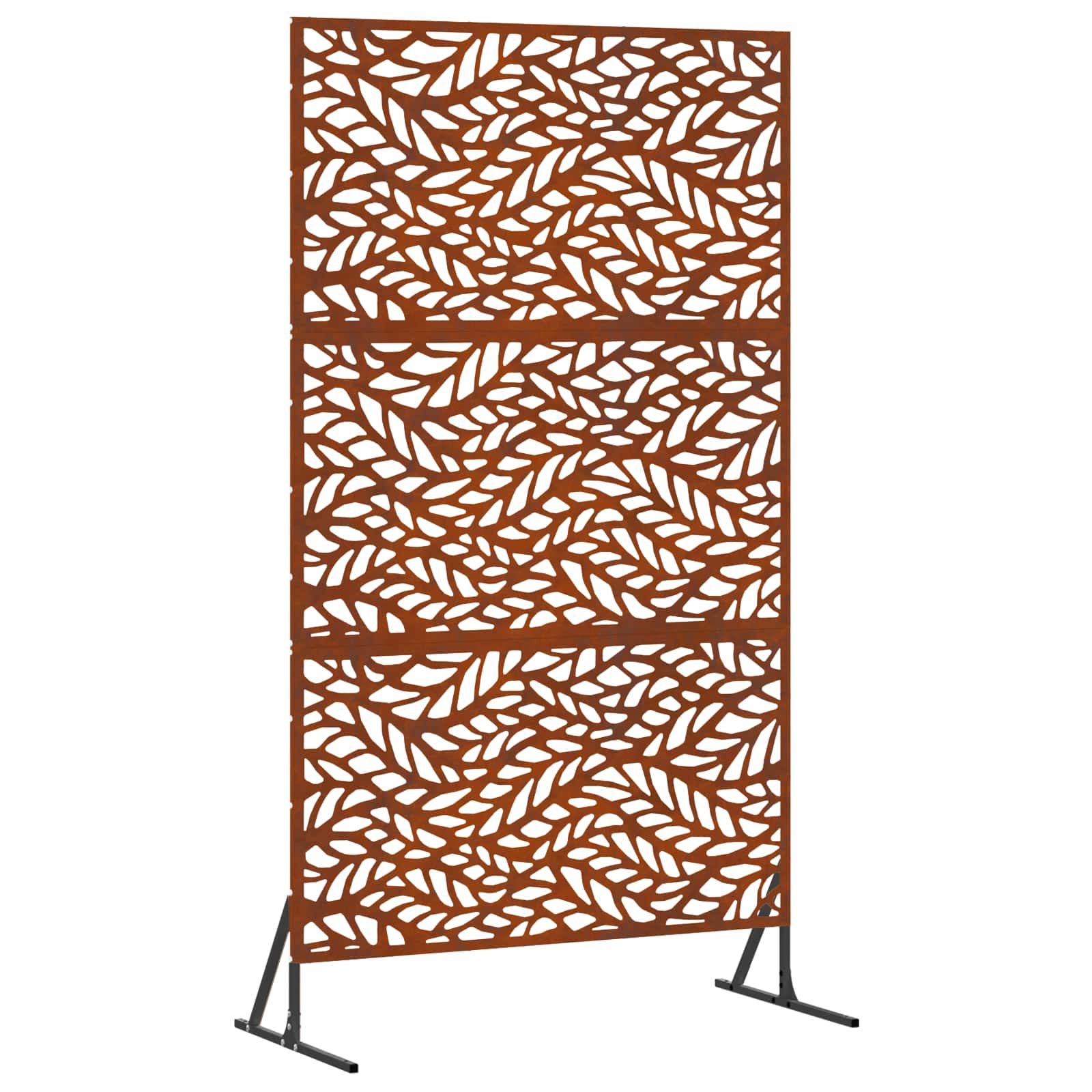 Sichtschutz 100 x 50 x 180 cm Wetterfeststahl Rostoptik