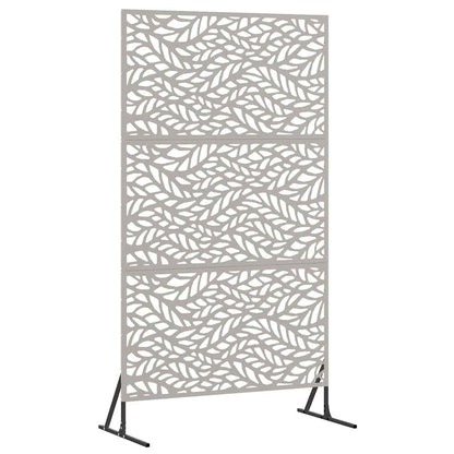 Sichtschutz 100 x 50 x 180 cm Wetterfeststahl Rostoptik