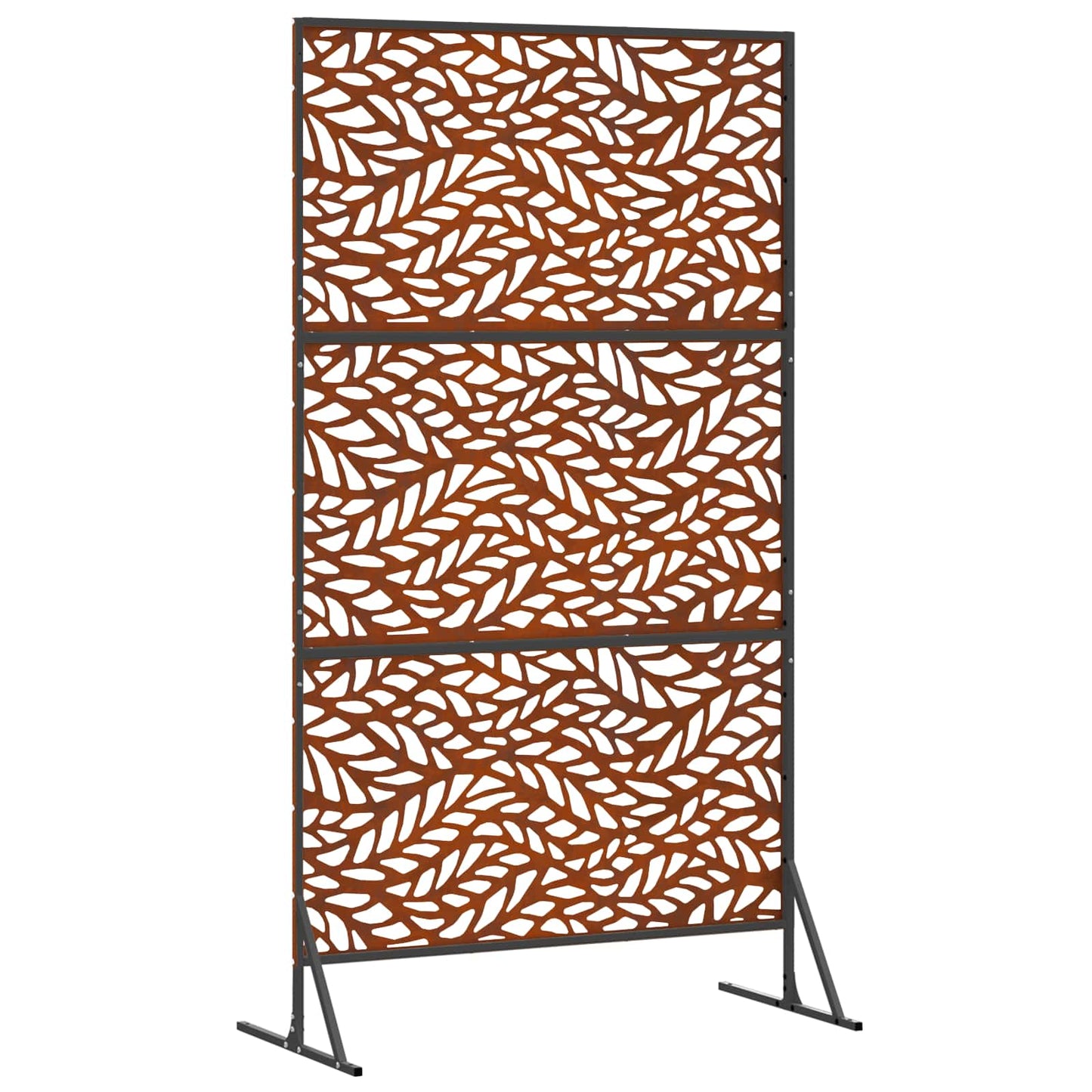 Sichtschutz 100 x 50 x 180 cm Wetterfeststahl Rostoptik