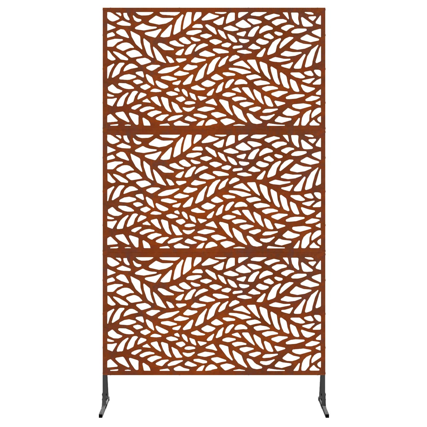 Sichtschutz 100 x 50 x 180 cm Wetterfeststahl Rostoptik