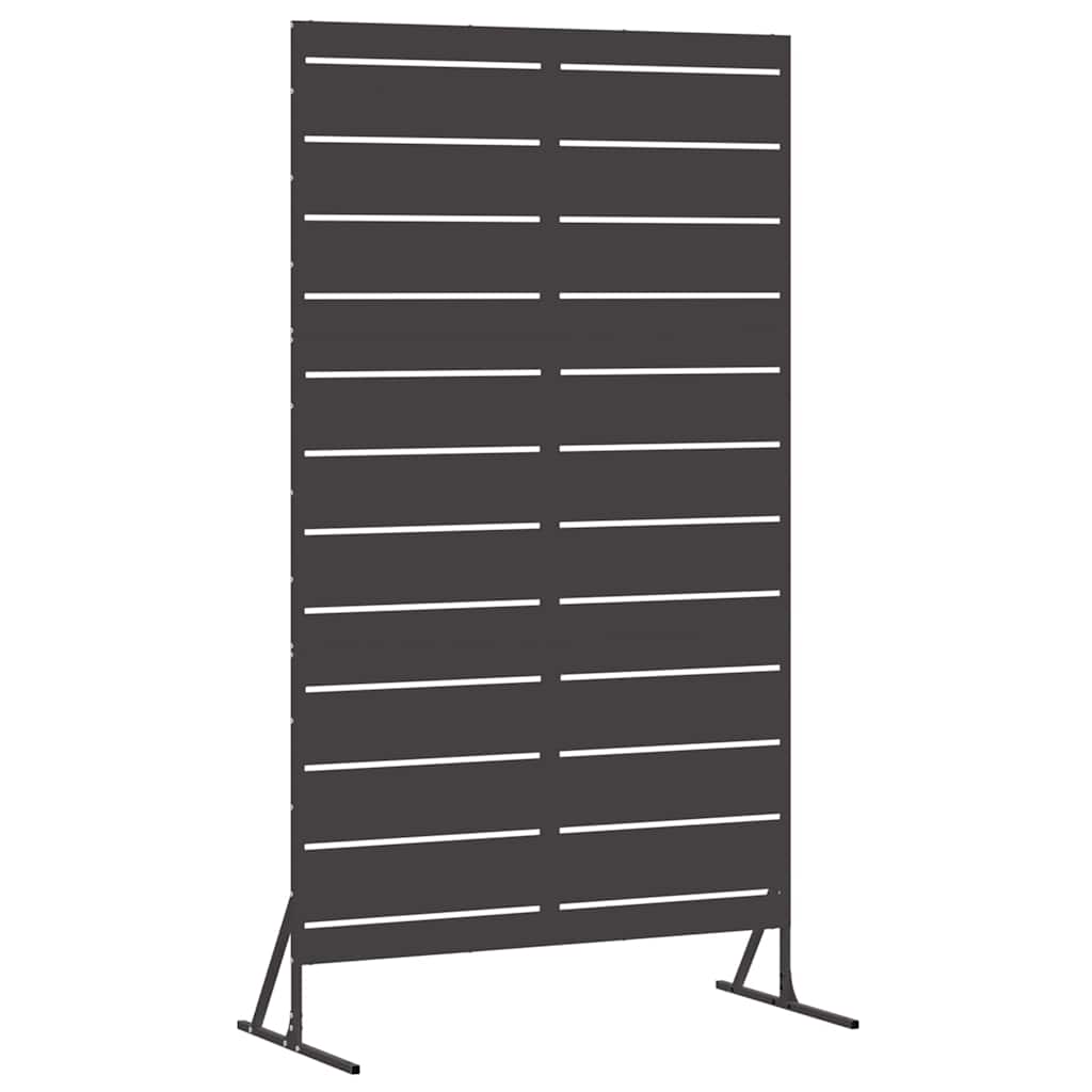 Sichtschutz 100 x 50 x 180 cm Stahl Schwarz
