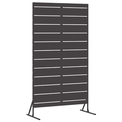 Sichtschutz 100 x 50 x 180 cm Stahl Schwarz