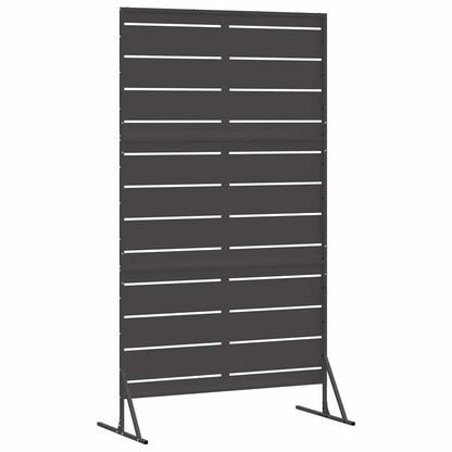 Sichtschutz 100 x 50 x 180 cm Stahl Schwarz