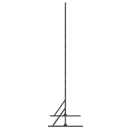 Sichtschutz 100 x 50 x 180 cm Stahl Schwarz