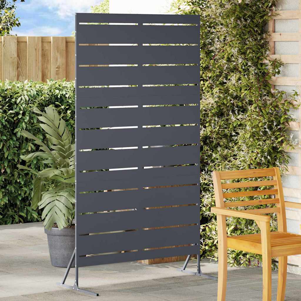 Sichtschutz 100 x 50 x 180 cm Stahl Anthrazit