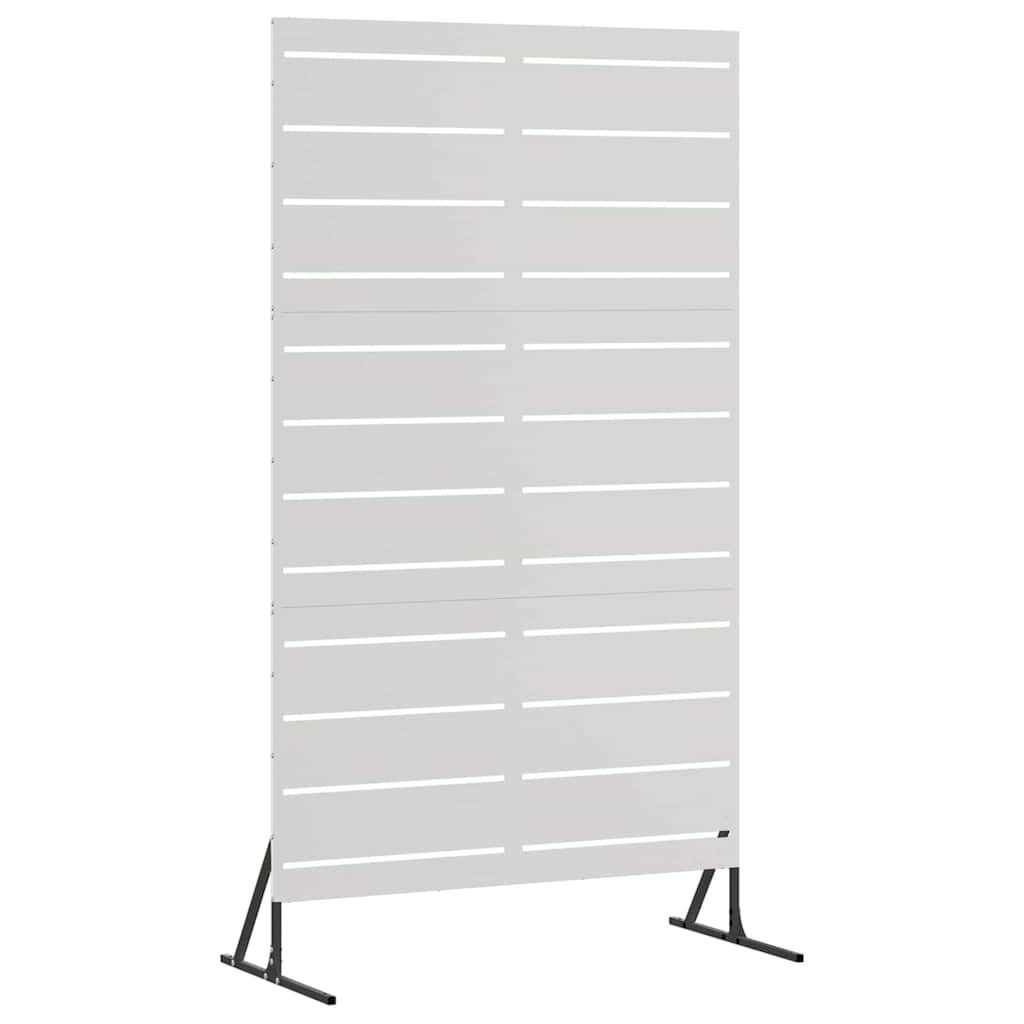 Sichtschutz 100 x 50 x 180 cm Edelstahl Silber