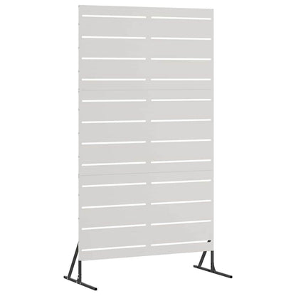 Sichtschutz 100 x 50 x 180 cm Edelstahl Silber