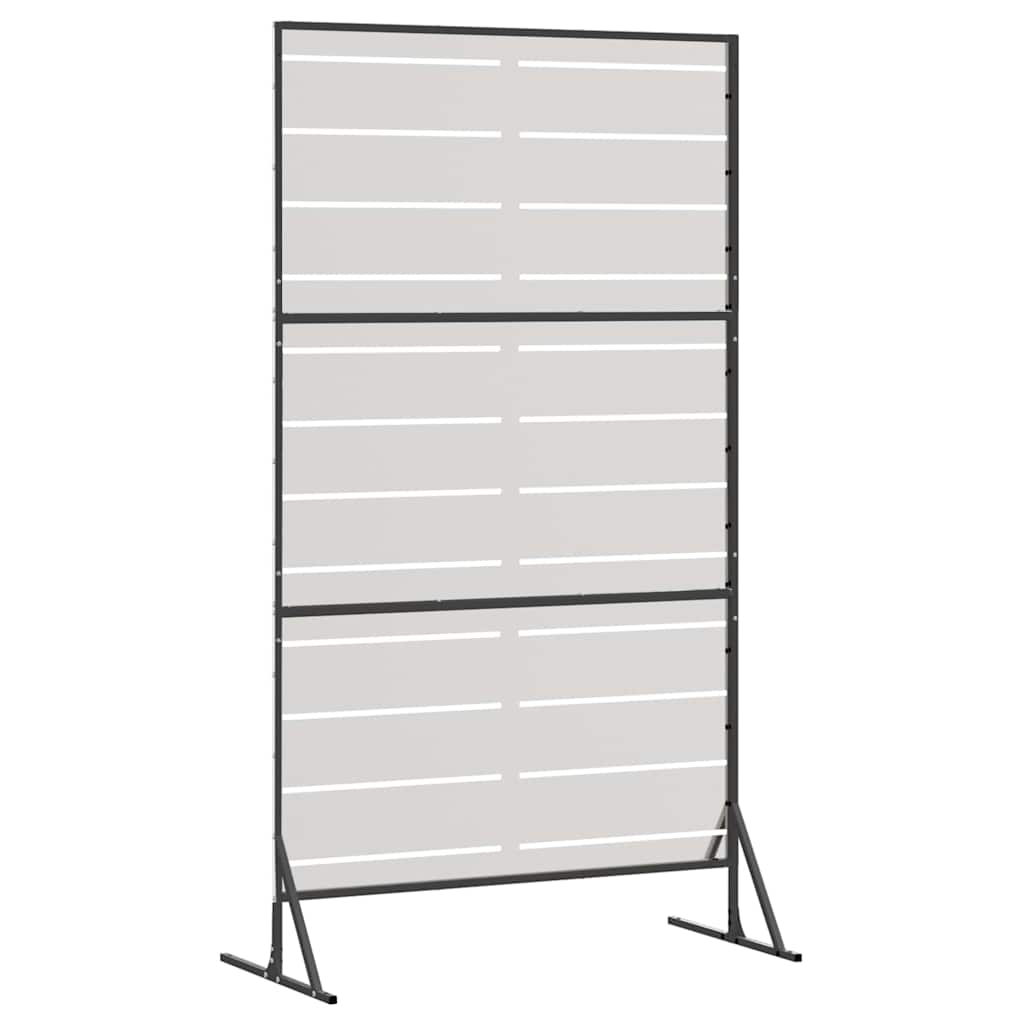 Sichtschutz 100 x 50 x 180 cm Edelstahl Silber