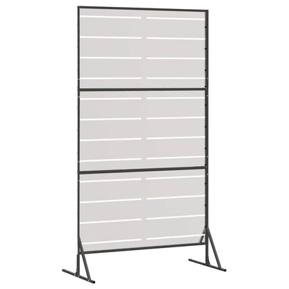 Sichtschutz 100 x 50 x 180 cm Edelstahl Silber