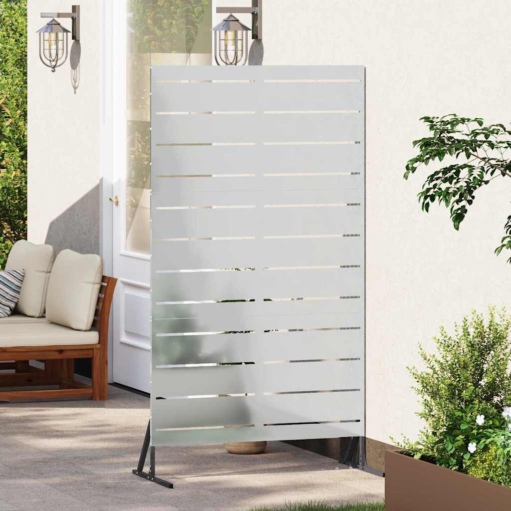Sichtschutz 100 x 50 x 180 cm Verzinkter Stahl Silber